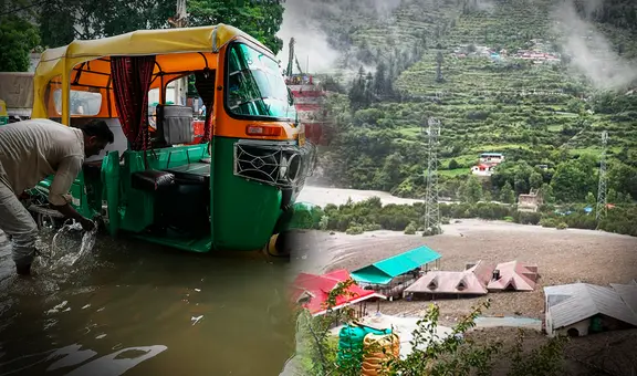 Inundaciones en el Himalaya de India dejan al menos 70 muertos y más de 60 desaparecidos