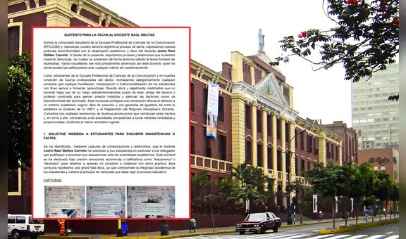 Estudiantes de la UNFV solicitan tachar a docente por presunto maltrato psicológico e incumplimiento de malla curricular