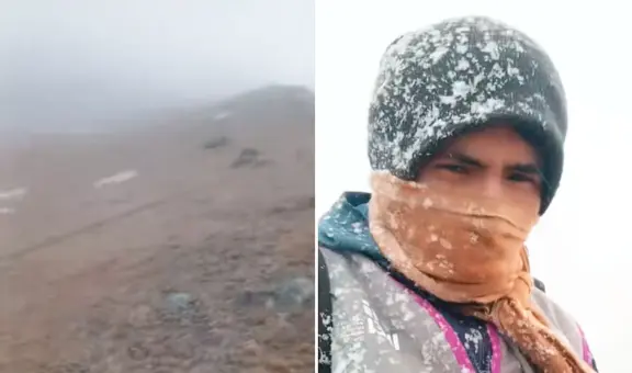 Censista acude a viviendas en Carabaya y es sorprendido por intensa nevada: “Nada nos para”