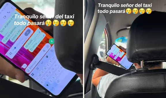 Taxista sufre ruptura amorosa y la conversación de WhatsApp hace llorar a miles: "Ya no sientes amor por mí"