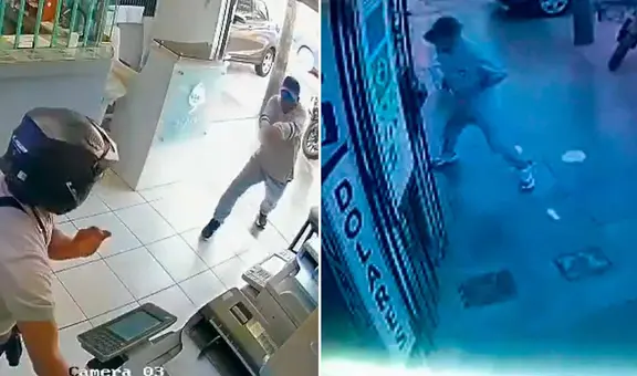 Sicario intenta asesinar a motociclista en Trujillo, pero es abatido por agente de seguridad: cámaras graban ilícito