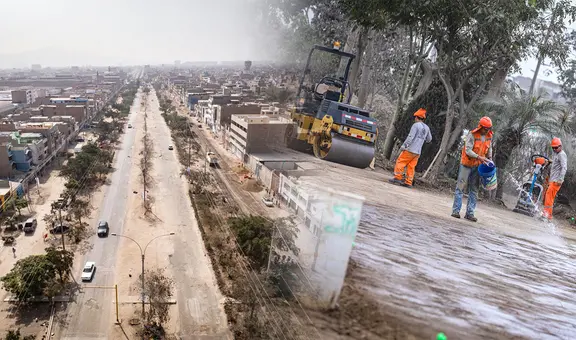 Así avanza la renovación de extensa avenida que conecta 3 distritos de Lima Norte con una inversión de más de S/35 millones