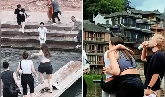 Turista española en China se vuelve viral en redes sociales tras rescatar a un niño de un río: "No pensé, solo salté"