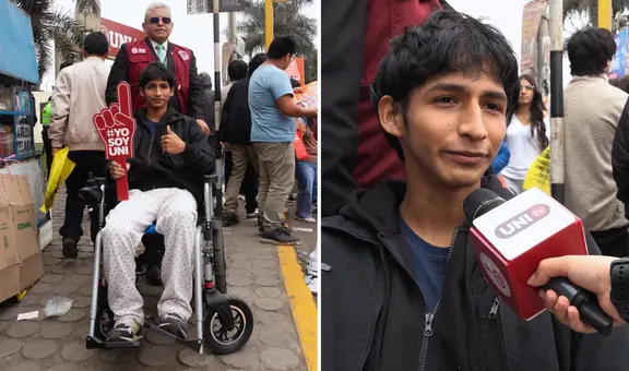 Joven de Junín que postula a la UNI fue operado 2 días antes del examen y aun así asistió: "Vine a cumplir mis sueños"