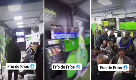 Hincha ingresa a un local de apuestas y se burla de la derrota de Universitario ante Palmeiras