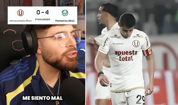 'La Cobra' expresa su desazón tras la derrota de Universitario ante Palmeiras en la Copa Libertadores: ''Me siento mal''