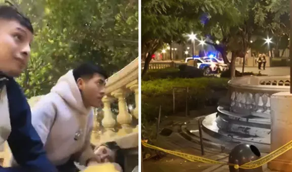 Jóvenes captan momento exacto de la balacera donde asesinaron a venezolano en Plaza San Martín frente a su hija