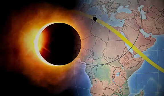 El eclipse más largo del siglo pasará por estos 10 países y durará más de 6 minutos: conoce la trayectoria del evento astronómico