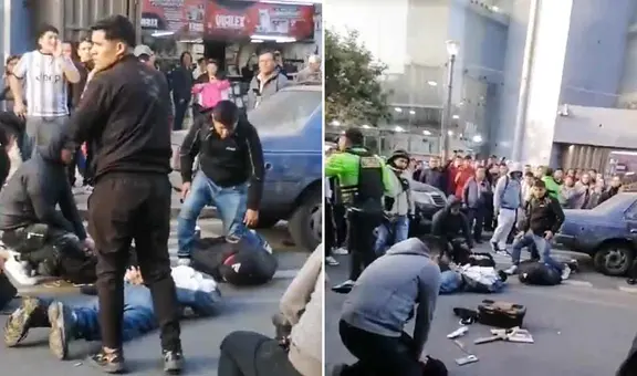 Balacera en el Centro de Lima: cinco detenidos tras intento de asalto cerca de Hiraoka, en Av. Abancay