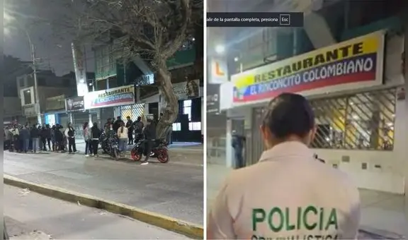 Acribillan a hombre en restaurante colombiano en SMP: dos personas fueron heridas en balacera