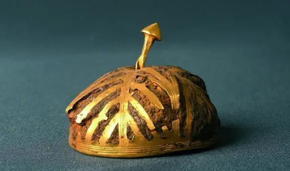 Científicos descubren corona de oro de 3.000 años de antigüedad bañado con "metales alienígenas" en España