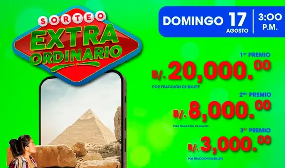 Resultados lotería de HOY, 17 de agosto: qué salió en el Sorteo Extraordinario y consultar números del premio mayor