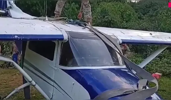 Capturan narcoavioneta boliviana en el Vraem y descubren pista de aterrizaje clandestina en Cusco