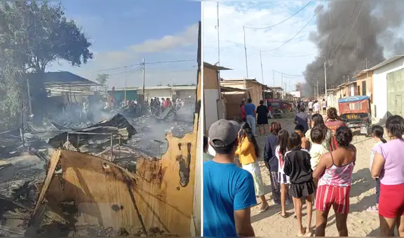 Voraz incendio arrasa con viviendas de asentamiento humano en Piura y deja a familias sin hogar: "Lo perdimos todo"