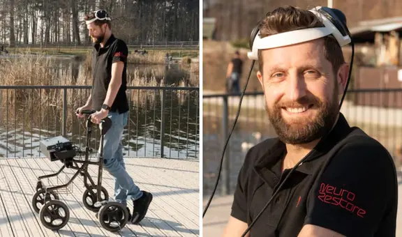 El increíble caso de Gert-Jan Oskam, el hombre tetrapléjico que volvió a caminar gracias a un dispositivo cerebral con IA