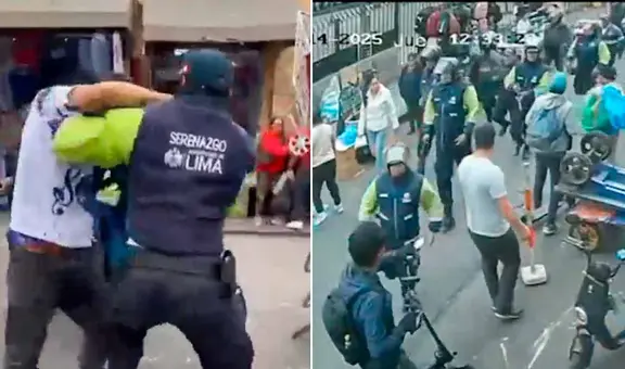 Fiscalizadores golpean y dejan sin dientes a un ambulante durante intervención en Mesa Redonda, Cercado de Lima