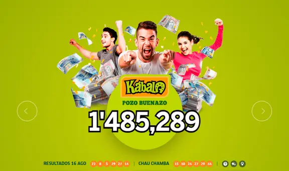 Resultados de la Kábala de este martes 19 de agosto: jugada ganadora, números y Pozo Buenazo