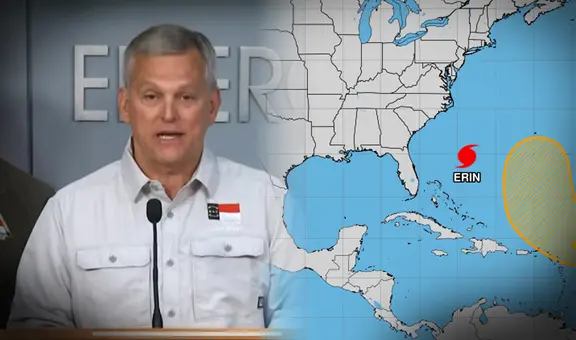 Huracán Erin ya está cerca de las costas de EEUU y decretan estado de emergencia en Carolina del Norte