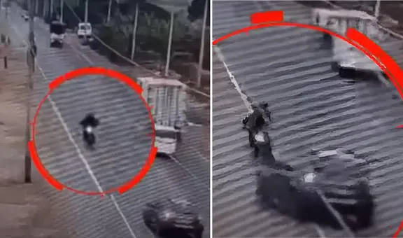 Trágico accidente en Ica: motociclista muere tras brutal choque contra auto que cometió imprudencia