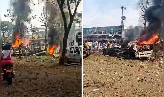 Atentado terrorista cerca a la base aérea de Cali deja seis muertos y varios heridos: habrían sido dos explosivos