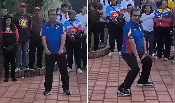 Hermano de Hugo Chávez se vuelve viral al enseñar artes marciales para enfrentar 'invasión de Estados Unidos' a Venezuela