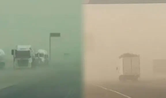 Fuertes vientos en Ica afectan visibilidad en carreteras y viviendas: alcanzan los 61km/h, según Senamhi