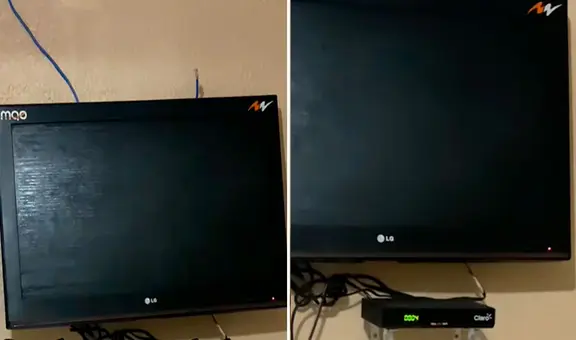 Joven va a un hotel y al prender la televisión nota que era una tabla pintada de negro: “Con razón no prendía”