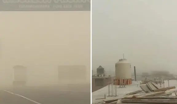 Fuertes vientos con arena en Ica obligan a suspender vuelos en Pisco y Nasca: ráfagas de viento durarían varias horas