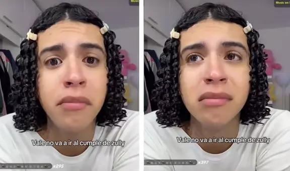 Influencer Valentino Palacios se quiebra por no haber asistido al cumpleaños de Zully: "No me dejan salir"