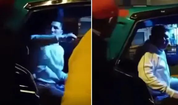 Jóvenes venezolanos defienden a mujer que era agredida por un hombre en mototaxi en SJL: cámaras registran el hecho