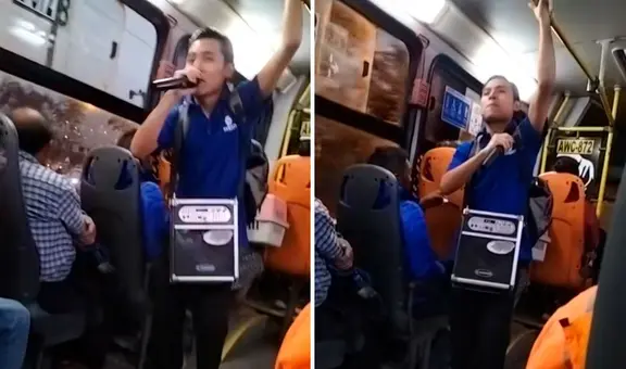 Alumno de Senati se vuelve famoso por subir a cantar en los buses: "Para pagar sus estudios"