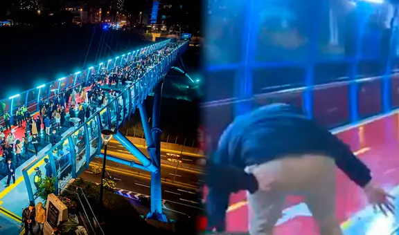 Corredor Turístico Miraflores-Barranco: usuario va a conocer puente, pero resbala en la inauguración