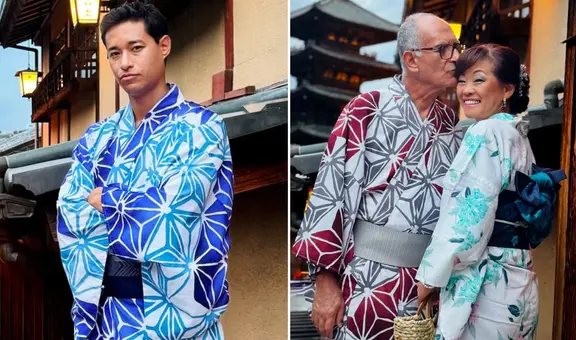 Tony Succar y su familia sorprende al lucir kimonos en Japón: "Aprendimos tanto de nuestra cultura"