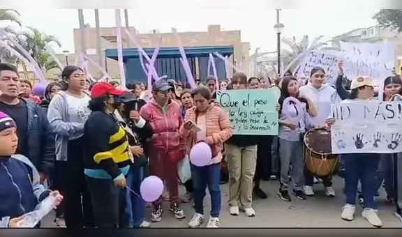 Pueblo de Cañete exige justicia por el secuestro y abuso de una escolar