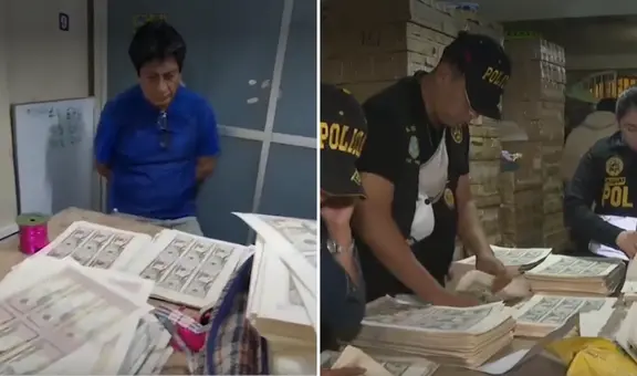 Incautan más de un millón de dólares en billetes falsos en imprenta de La Victoria