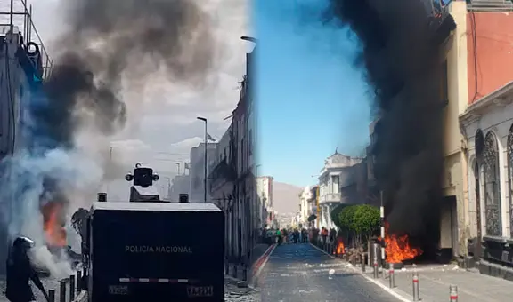 Incendio en el centro de Arequipa: inquilinos se atrincheran dentro de local para impedir desalojo