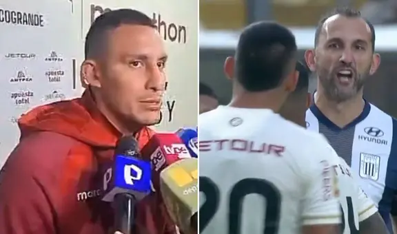 Álex Valera contundente tras el picante cruce con Hernán Barcos en el Alianza Lima vs Universitario: "Fue una calentura"
