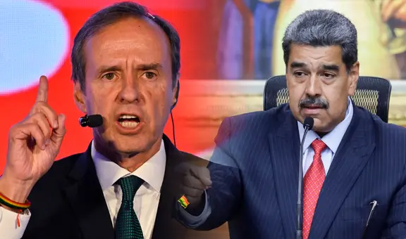 Jorge 'Tuto' Quiroga, candidato presidencial de Bolivia, acusa a Nicolás Maduro de liderar un conglomerado criminal mafioso