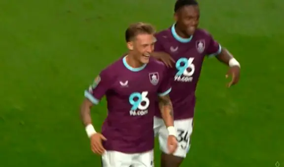 Oliver Sonne marcó golazo agónico con el Burnley: peruano le dio la clasificación a su equipo en la Carabao Cup de Inglaterra