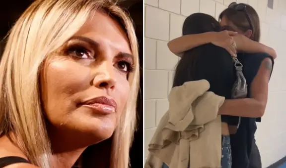 Jessica Newton protagoniza conmovedora despedida de su hija que abandona el Perú: "Cuídate mucho"