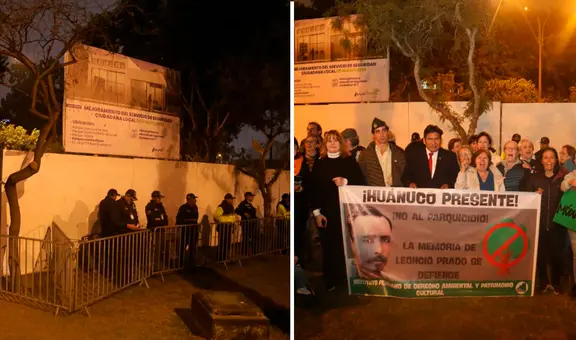Vecinos de Miraflores rechazan construcción de módulo de seguridad en parque Leoncio Prado: "Parque sí, cemento no"