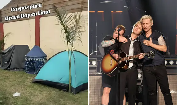 Fanáticos acampan afuera del Estadio San Marcos previo al concierto de Green Day: "Estarán delante hasta el todo hasta el pogo"