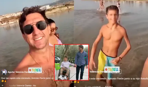 Antonio Pavón se emociona al ver a su hijo Antoñito caminar a su lado por las playas de España