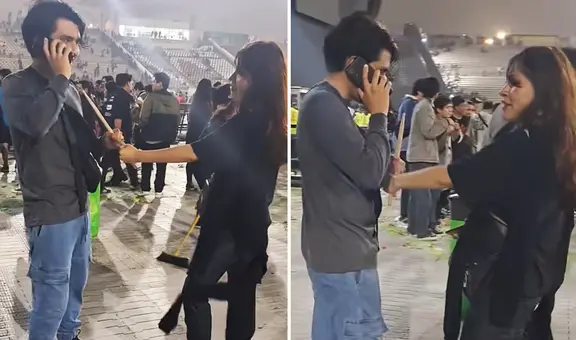 Fans peruanos se ‘pelean’ por baqueta que lanzó baterista de Green Day y se aferran por horas: "No se llama raqueta, suéltala"