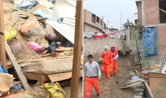 Familia en VMT se salva de morir tras caída de muro de más de 20 años: destruyó toda su vivienda