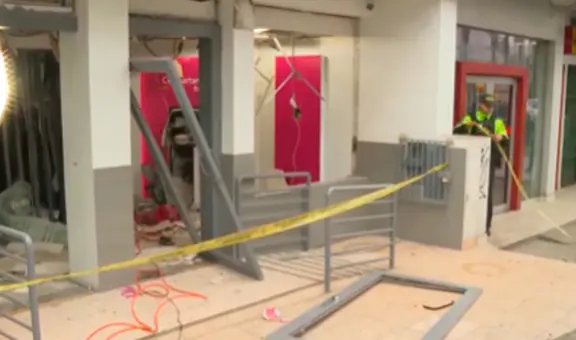 Delincuentes detonan explosivo en cajero automático para robar en Ate: crearon sistema cableado