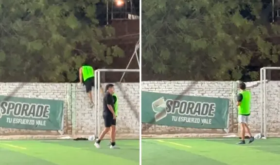 Joven trepa pared para recuperar balón sin imaginar que se derrumbaría: "Pegaron los ladrillos con goma"