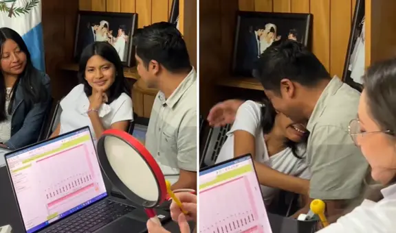 Joven con discapacidad auditiva llora al oír por primera vez la voz de su padre tras intervención medica