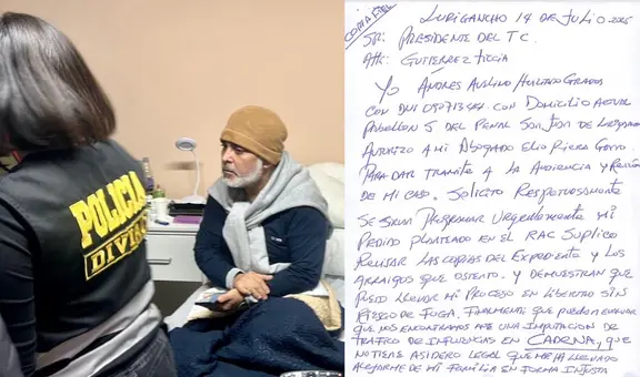 Andrés Hurtado 'Chibolín' envió carta al TC en busca de anular prisión preventiva : "Me ha llevado a alejarme de mi familia"