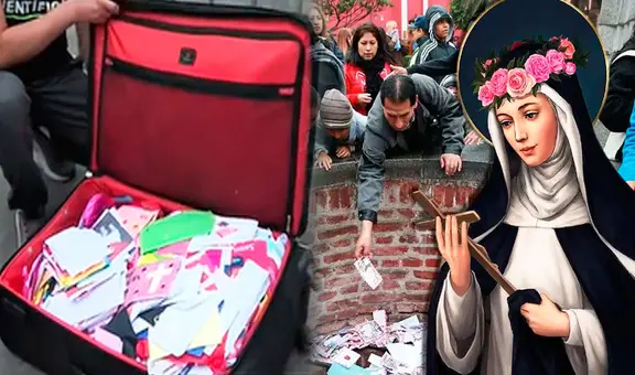 Devoto lleva una maleta llena con 3.000 cartas para arrojarlas al pozo de Santa Rosa de Lima: “Pesa más de 10 kilos”